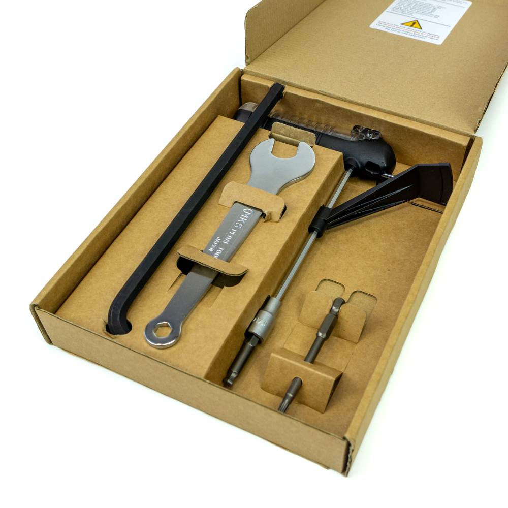 Caja de cartón con kit de herramientas de torsión Gocycle