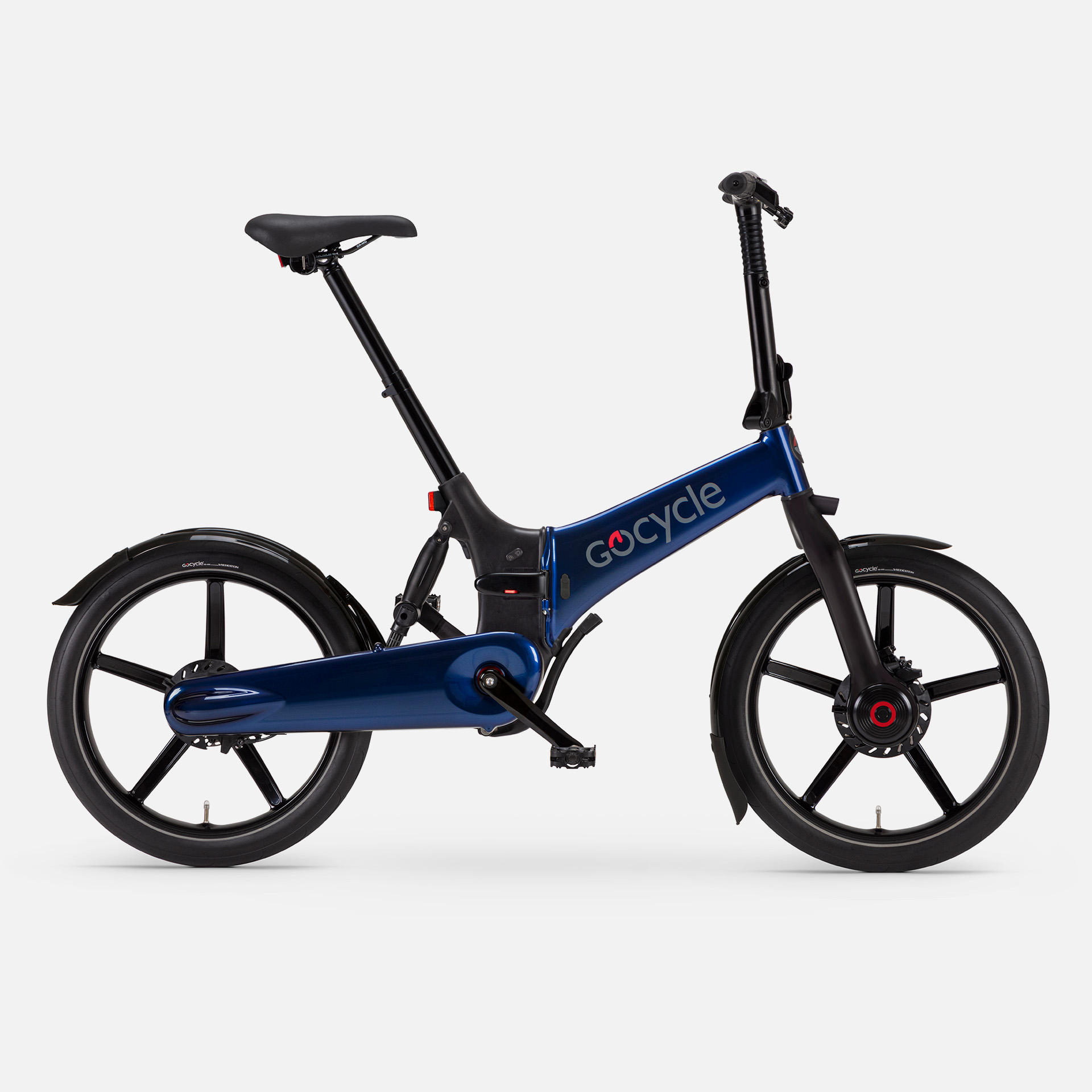 Primer plano de bicicleta eléctrica Gocycle G4i