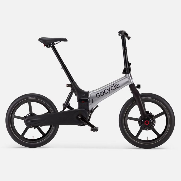 Bicicleta Gocycle G4i+ en un entorno moderno.